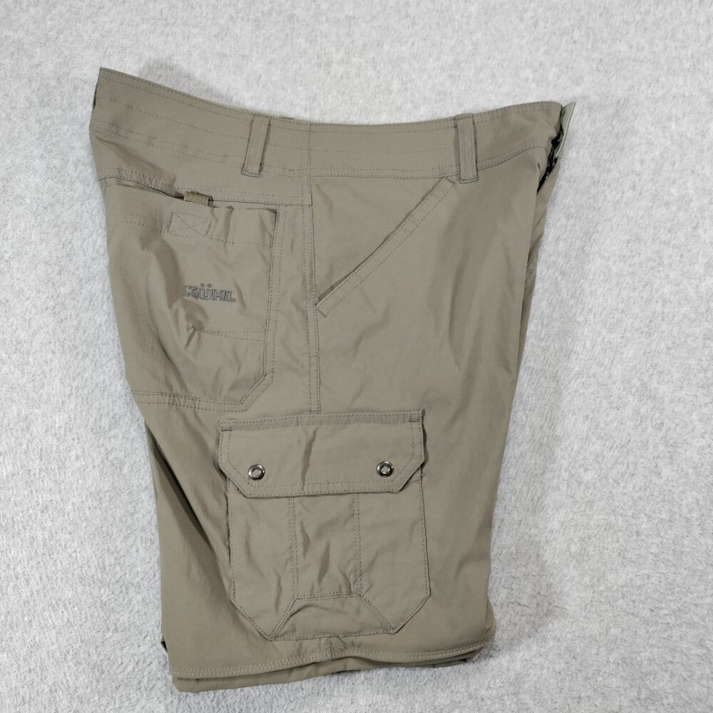 Kuhl Renegade SHORTS ONLY Mens 30 Brown Cargo Stretch Nylon 8in Inseam Hiking - Picture 3 of 11